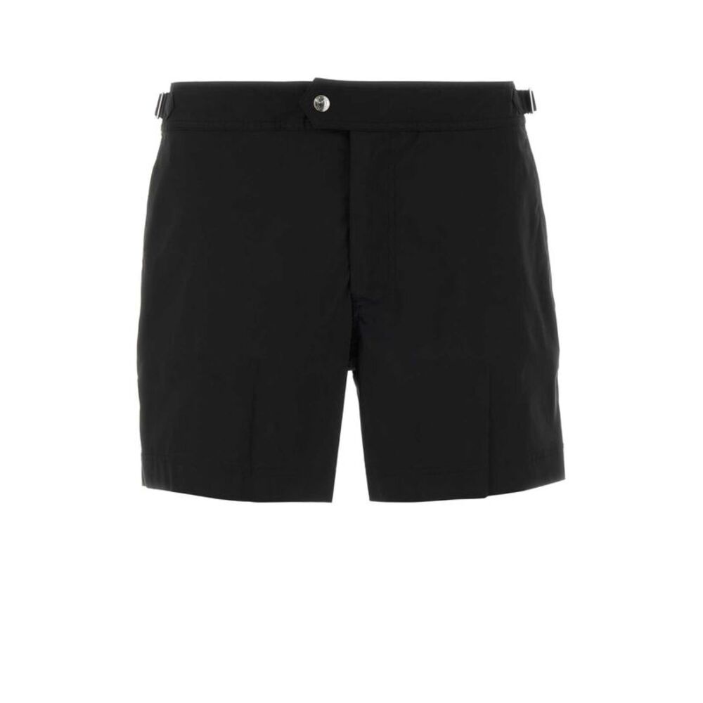 Tom Ford Men Black Polyester Swimming Shorts